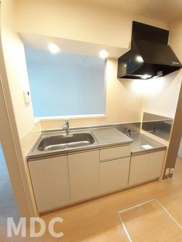 徳島市八万町川南のアパートのキッチン