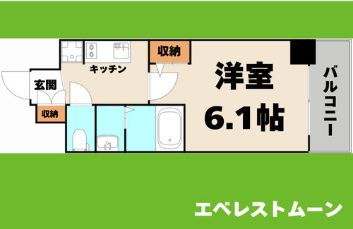 エステムコート名古屋新栄IIIグローリィ の間取り