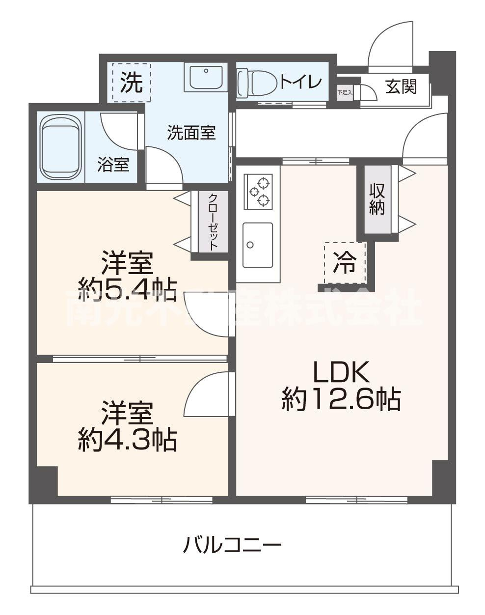 ルビアス上小阪の間取り