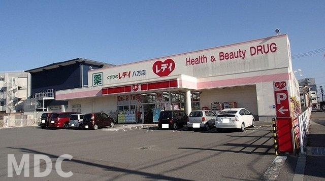 徳島市八万町川南のアパートの周辺|レディ薬局八万店様まで1300m
