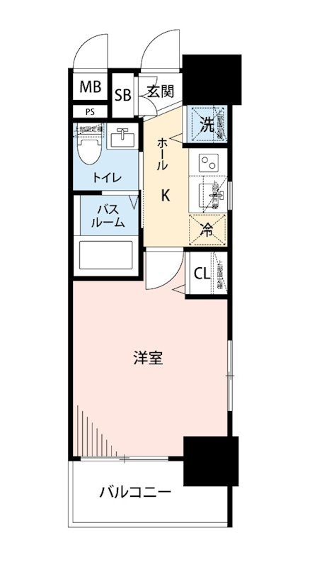 エステムプラザ品川大崎駅前レジデンシャル の間取り|間取りです。