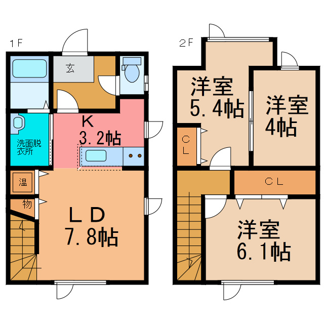 Asokeberryの間取り