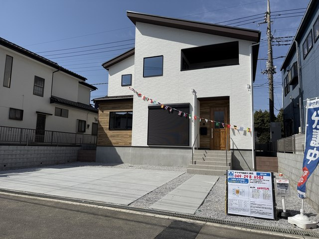 坂戸市柳町5期の前面道路含む現地写真