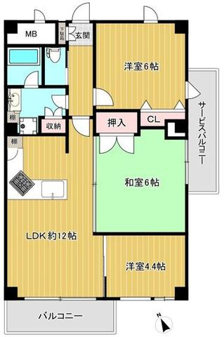 リバーサイド川越の間取り
