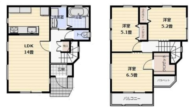 川越市砂新田2期の間取り