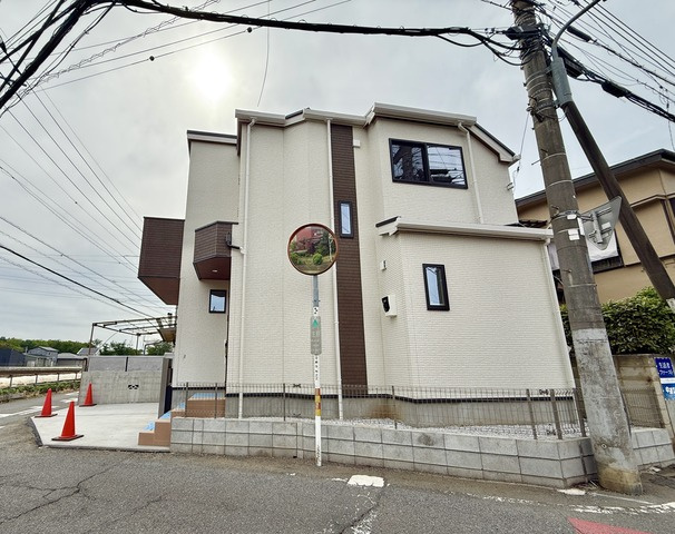 川越市砂新田2期の前面道路含む現地写真