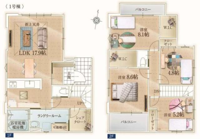 川越市小仙波町3期の間取り