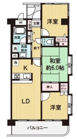 マイキャッスル南古谷駅前の間取り