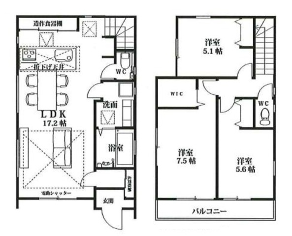 川越市砂新田11期の間取り