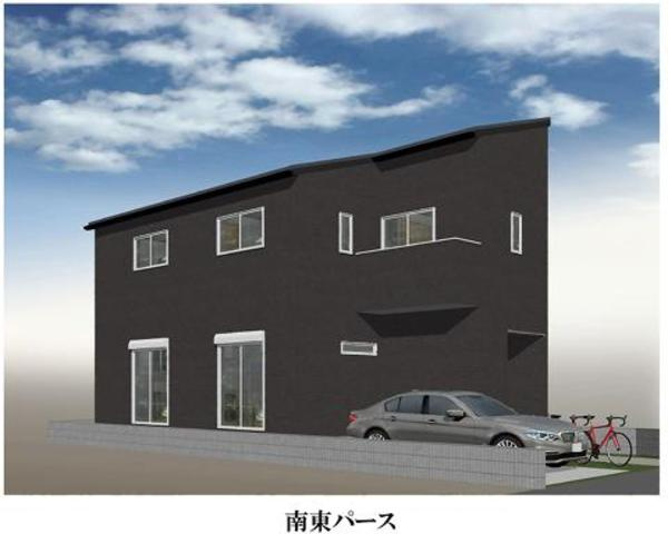 さいたま市北区日進町の外観パース|プラン建物価格、プラン建物面積
