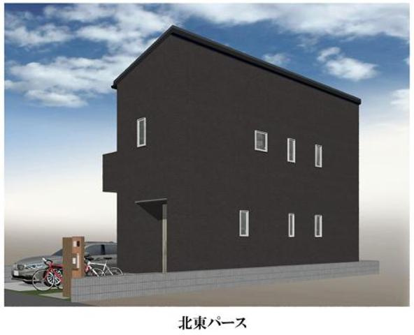 さいたま市北区日進町の外観パース|プラン建物価格、プラン建物面積
