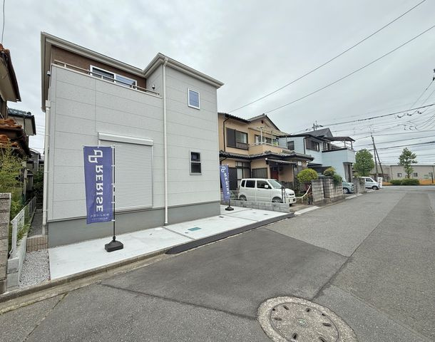 川越市山田の前面道路含む現地写真