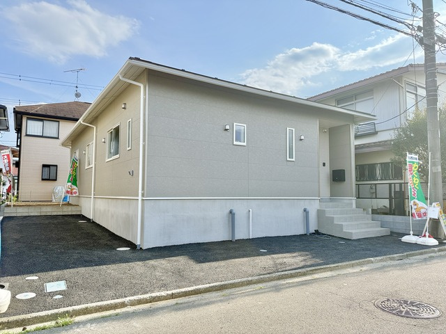 川越市笠幡第45の前面道路含む現地写真