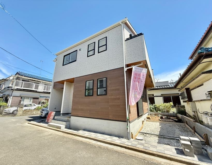 川越市砂4期の前面道路含む現地写真