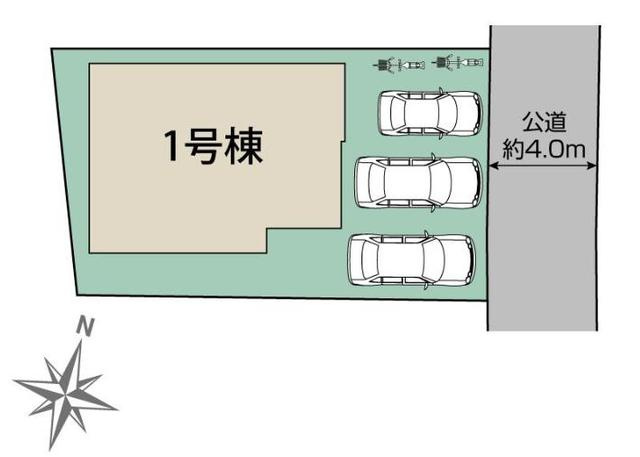 川越市大塚新町の区画図