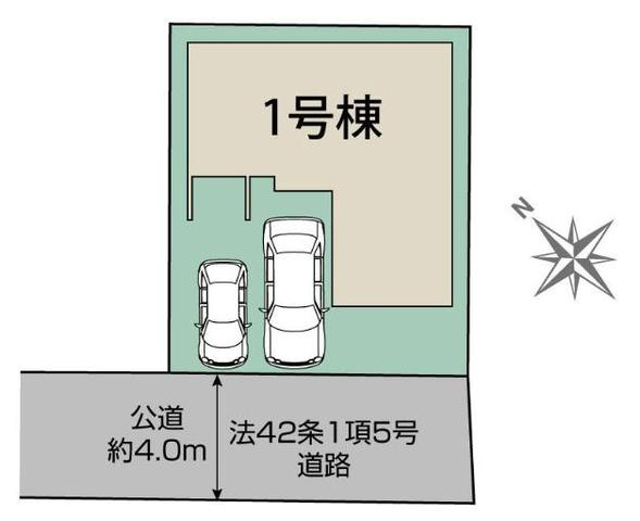 川越市旭町3丁目2期の区画図
