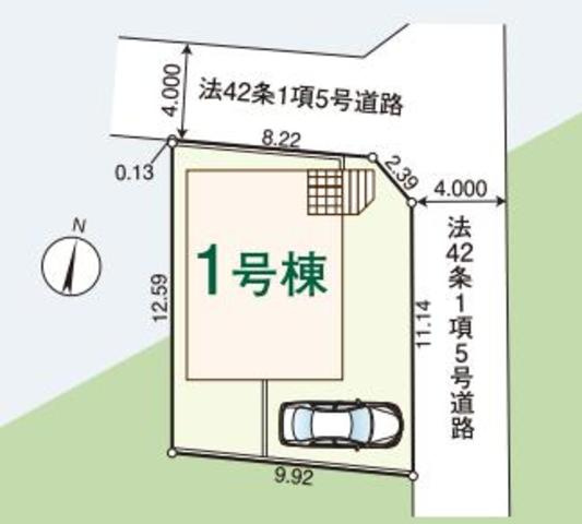 川越市下広谷第14の区画図