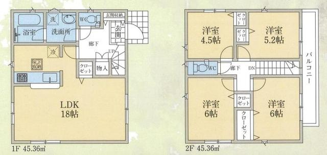 川越市仙波町第3の間取り