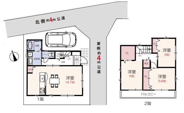 川越市的場の間取り