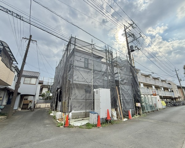 川越市的場の前面道路含む現地写真