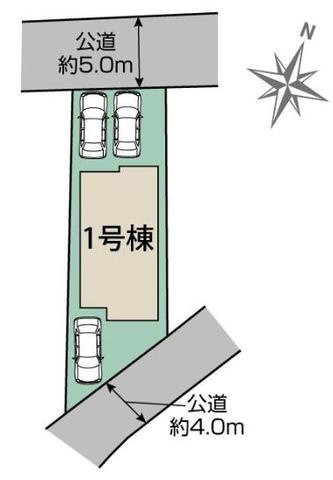 川越市小仙波町2丁目の区画図