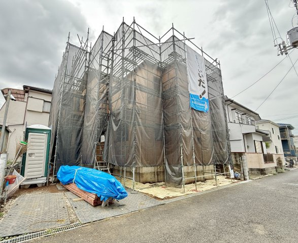 川越市霞ケ関北4丁目の前面道路含む現地写真
