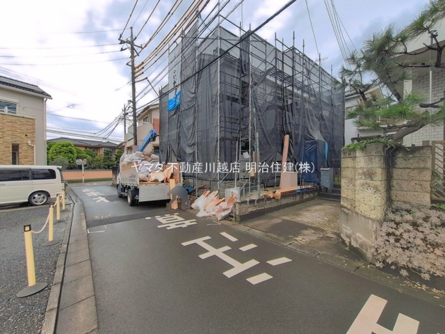川越市かし野台2丁目の前面道路含む現地写真