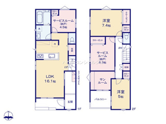 【間取り】 | 名古屋市中川区広田町３丁目62【仲介手数料無料】新築一戸建て　1号棟