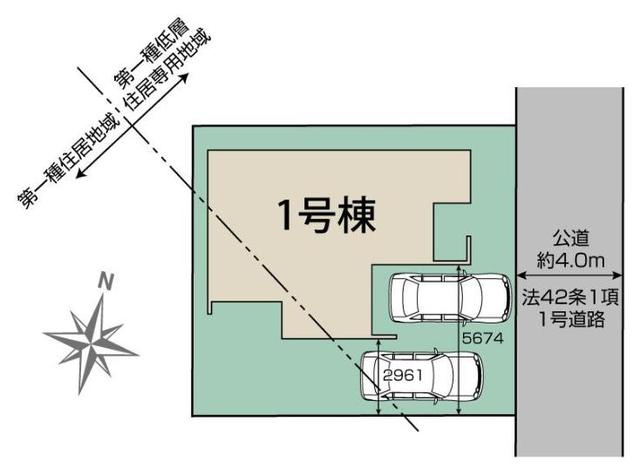 川越市吉田4期の区画図
