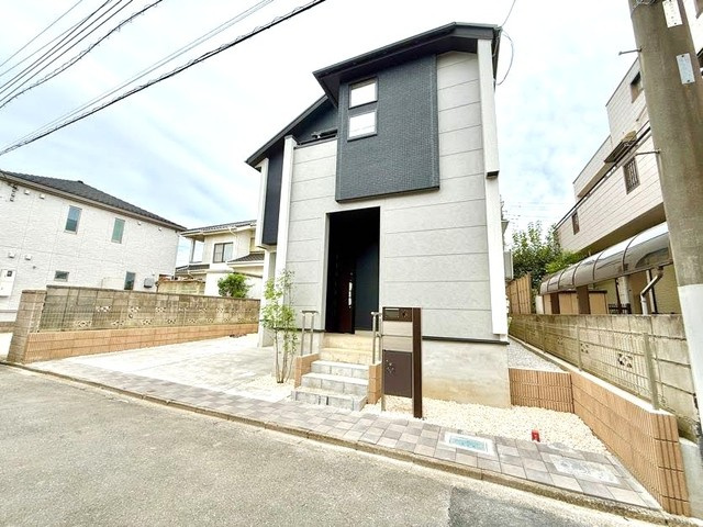 川越市吉田4期の前面道路含む現地写真