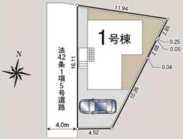 川越市仙波町第2の区画図