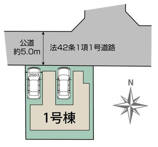 川越市霞ケ関北3丁目５期の区画図
