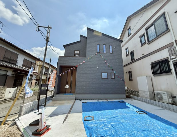 川越市岸町第四の前面道路含む現地写真