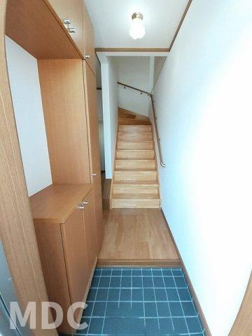 徳島市八万町法花谷のアパートの玄関