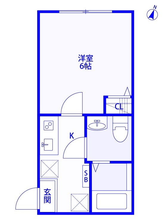 オリーブ西堀の間取り