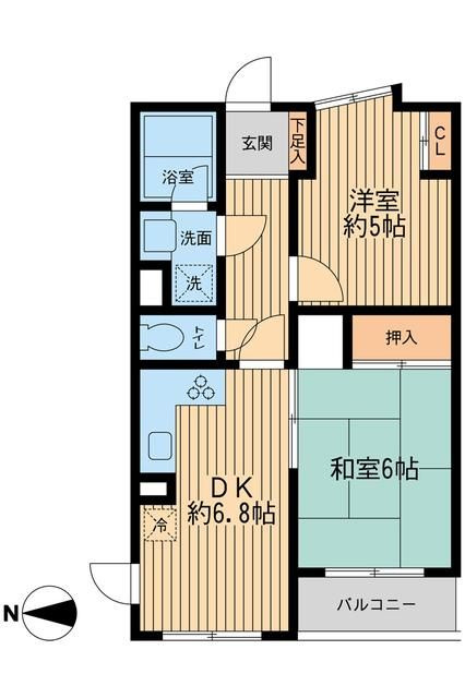 グリーンヒルズ飛鳥山の間取り