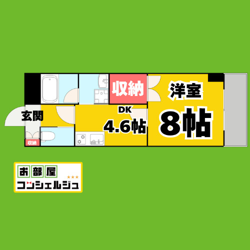 カーサビアンカ黒川の間取り