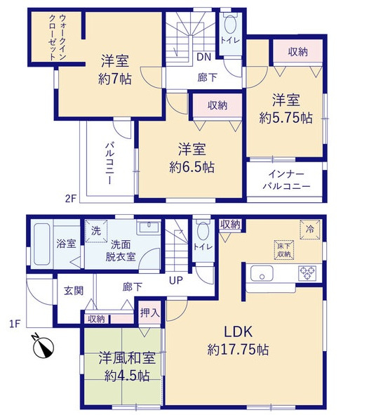 久喜吉羽第5　新築戸建　全8棟の間取り