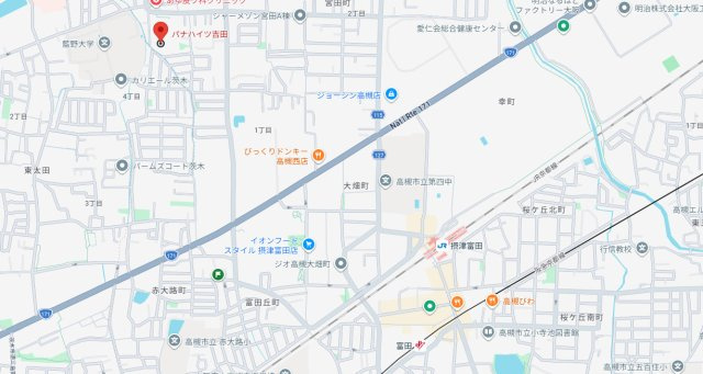 パナハイツ吉田の地図