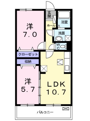 セレーノみのりCの間取り