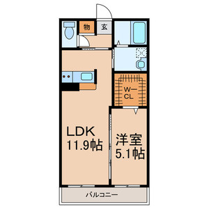 シャルムドミールAの間取り