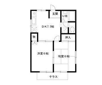 サマックス・ヴィレッヂＣの間取り