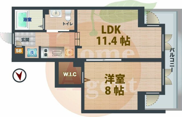 【間取り】 | コスモリード東高円寺レジデンス | 1LDKのお部屋です。