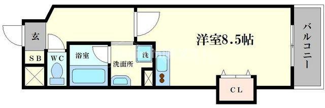 サージュ天王寺の間取り