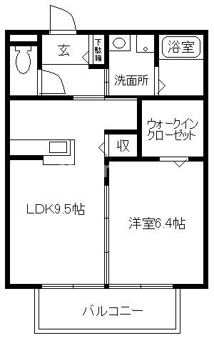 ラポール浜の宮の間取り