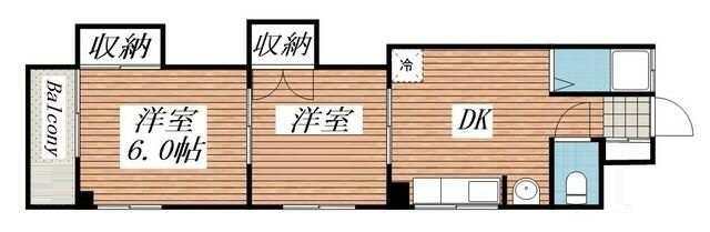 丹羽マンションの間取り|間取りです。