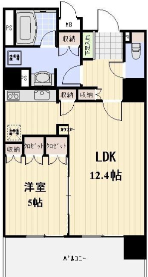 ジョイスコートの間取り|45平米超えの広めの1LDK