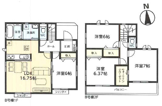 土浦市真鍋5丁目2086番　新築戸建　B号棟