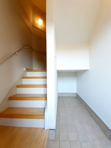 落ち着いた玄関です