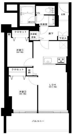 ブロードウェイの間取り